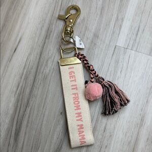 NWT Gold and Pink Keychain Accessory
